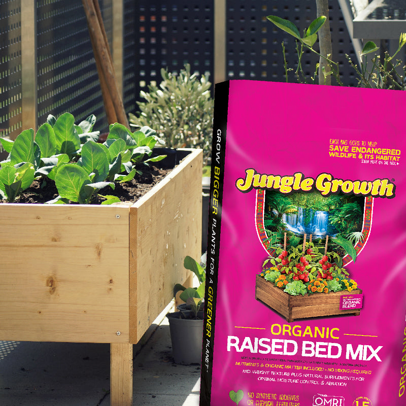 all natural raised bed and potting mix Jungle Growth - Organic Raised Bed Mix