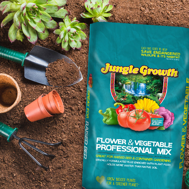Jungle Growth Flower & Vegetable Plant Soil, 1 Cu. Ft