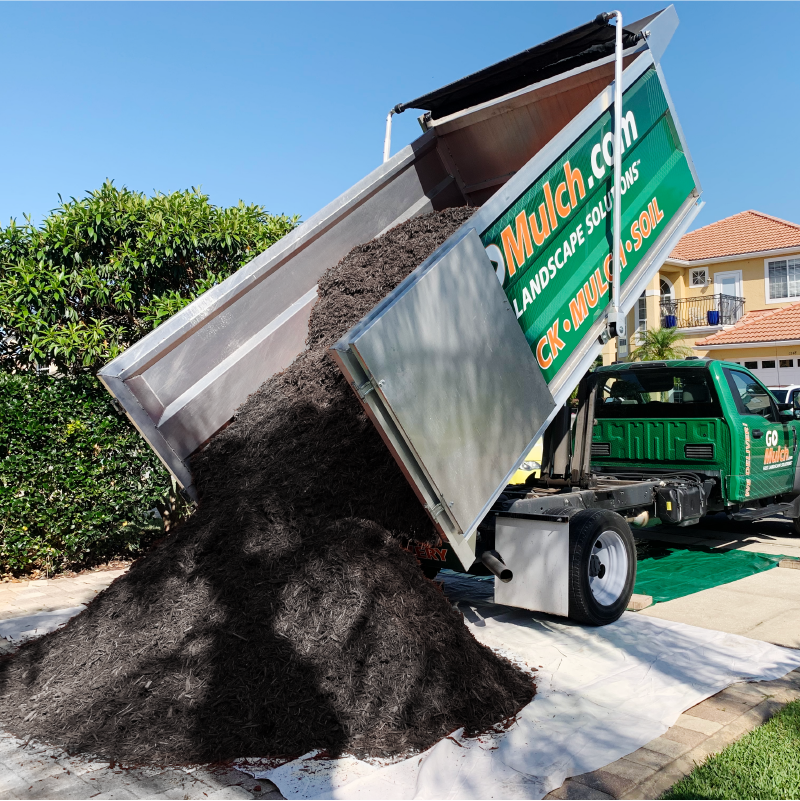 Bulk Mulch Black Mulch GoMulch
