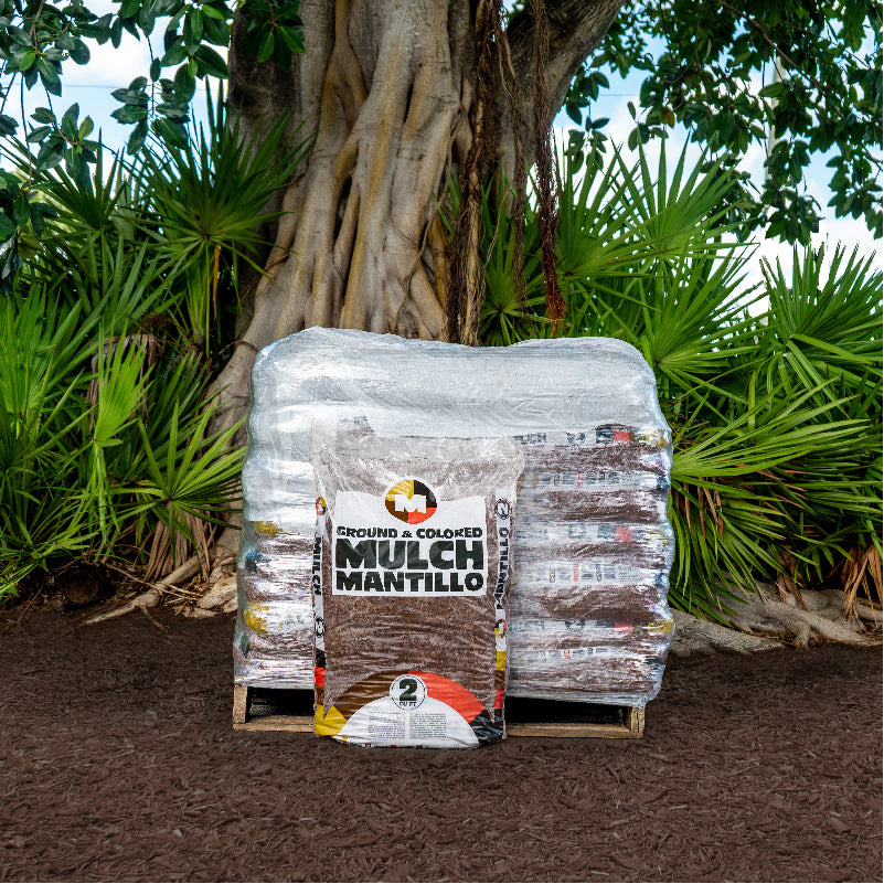 Full Pallet - Mulch Mantillo Cocoa Brown Mulch - 2CF Bags / 35