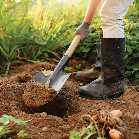 Wooden deals handle shovel