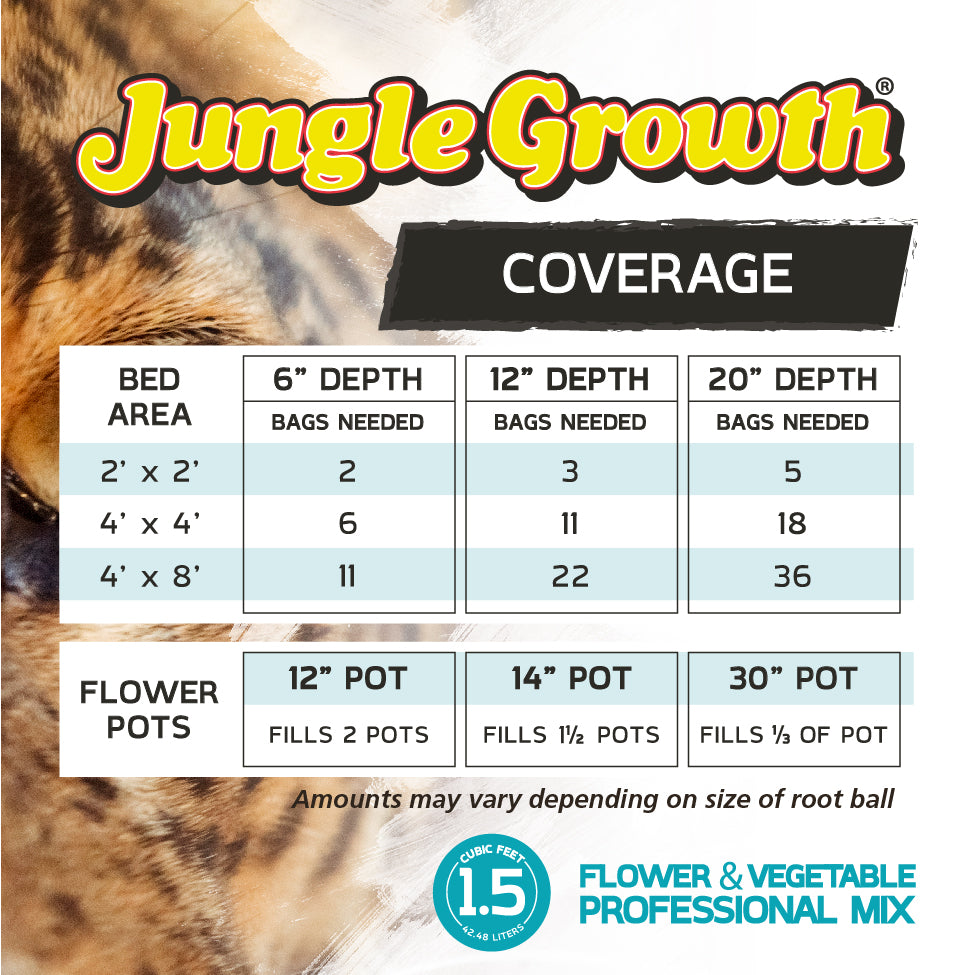 jungle growth potting mix Jungle Growth - Premium Flower & Vegetable Planting Mix