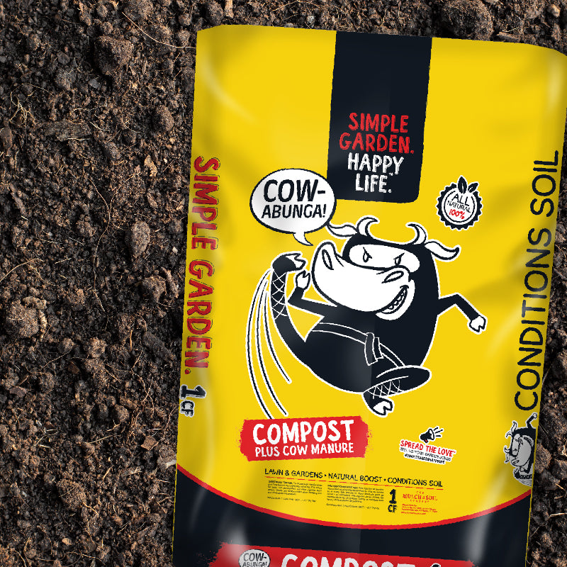 Simple Garden Happy Life - Compost Plus Cow Manure - 1CF Bag