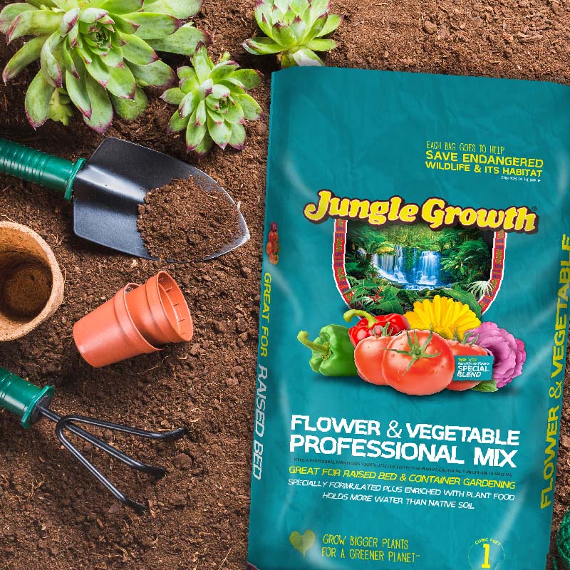 Jungle Growth - Premium Flower & Vegetable Planting Mix - 1CF Bag